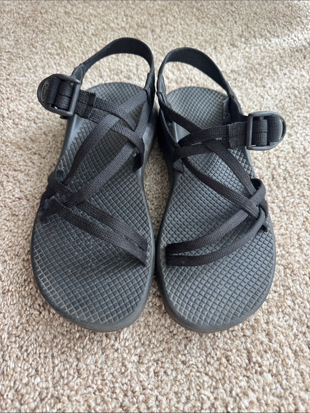 Chaco Women's Black Strappy Hiking Sandals